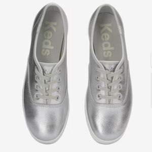 Keds Silver Metallic Shoes